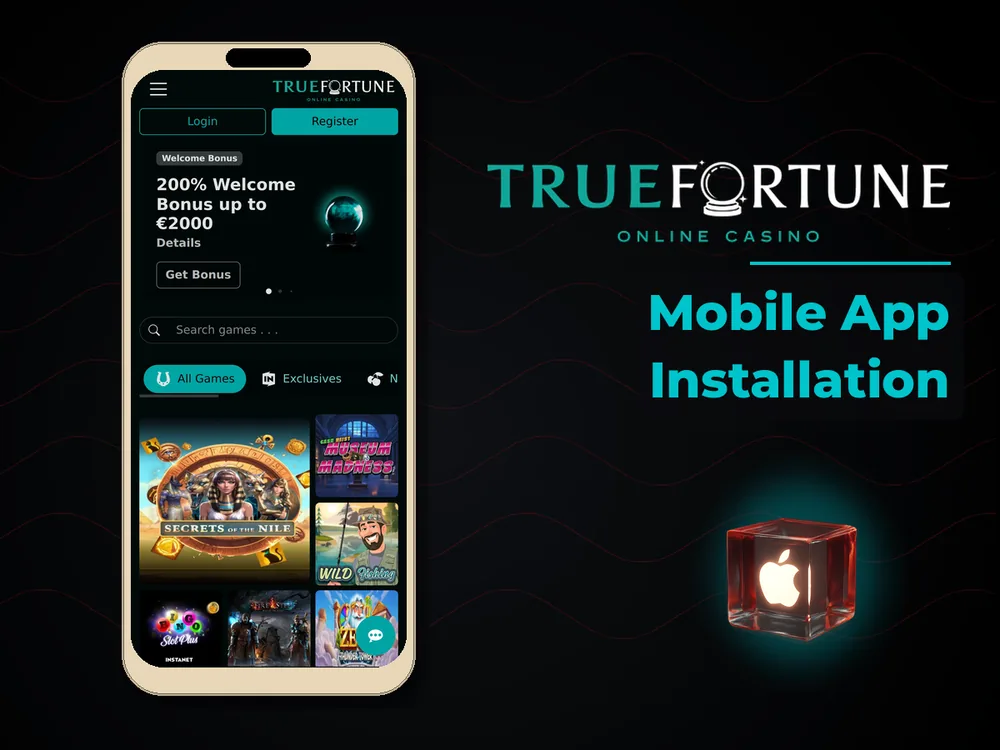 True Fortune casino - Mobile App Installation