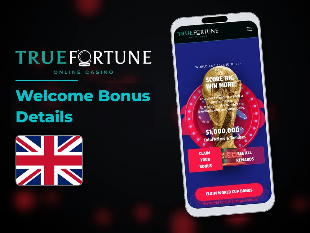True Fortune casino - Welcome Bonus Details