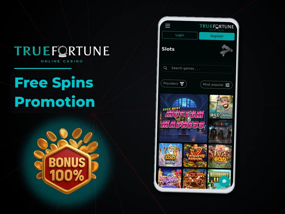 True Fortune casino - Free Spins Promotion