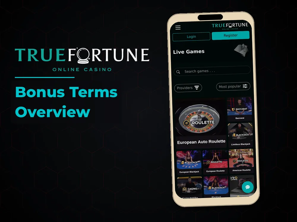True Fortune casino - Bonus Terms Overview