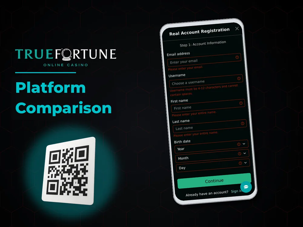 True Fortune casino - Platform Comparison