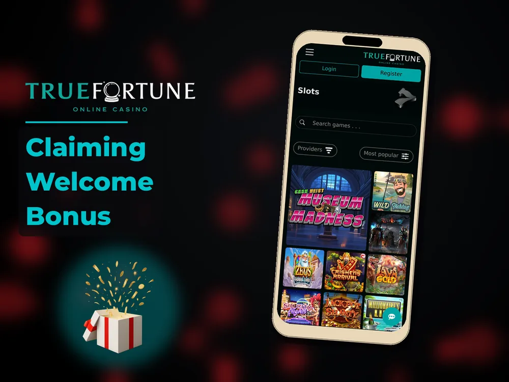 True Fortune casino - Claiming Welcome Bonus