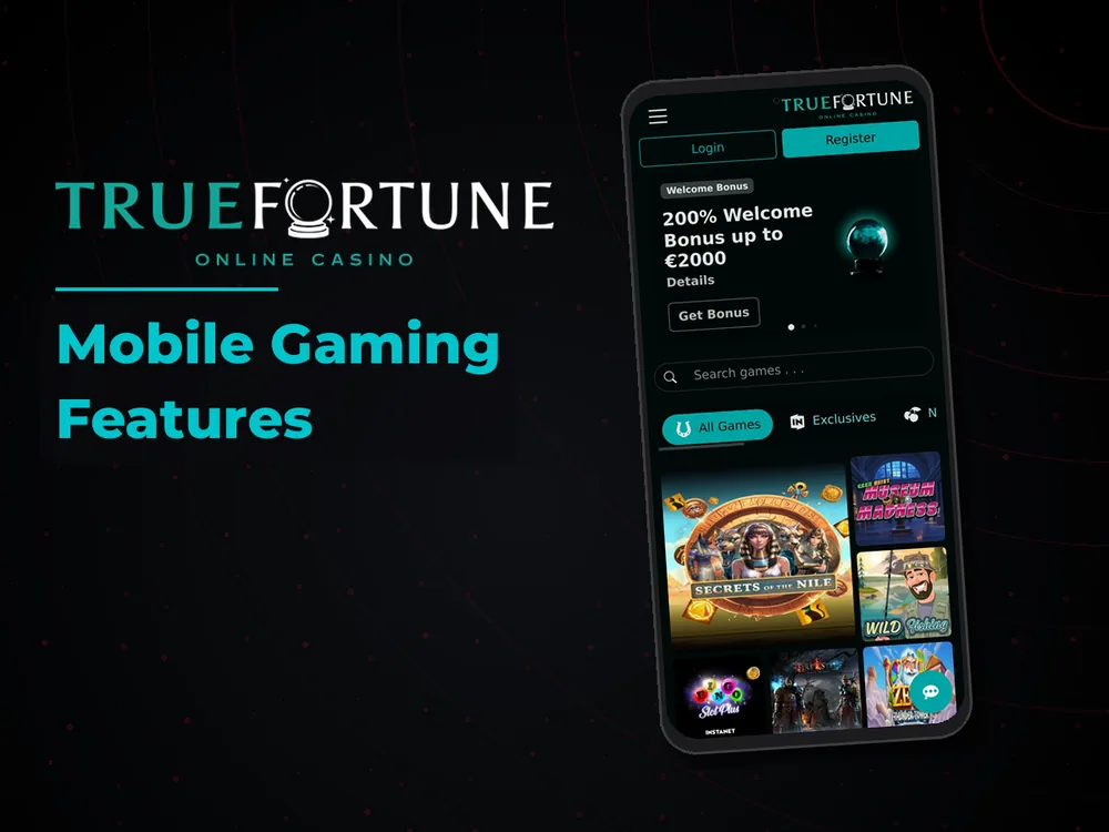 True Fortune casino - Mobile Gaming Features