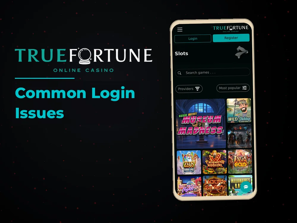 True Fortune casino - Common Login Issues