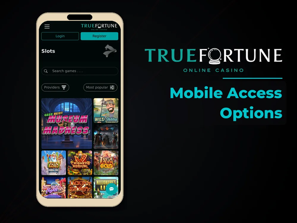 True Fortune casino - Mobile Access Options
