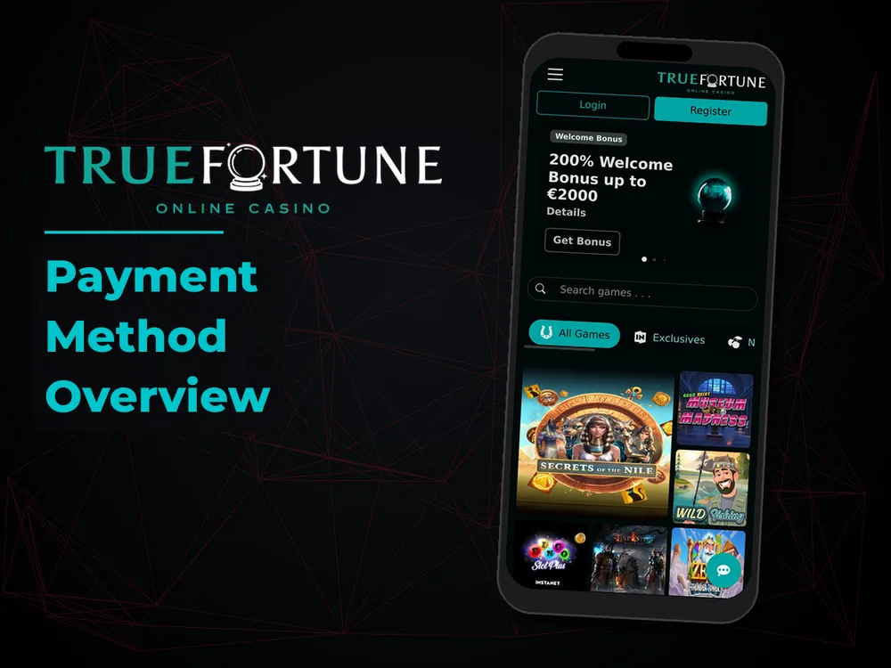 True Fortune casino - Payment Method Overview
