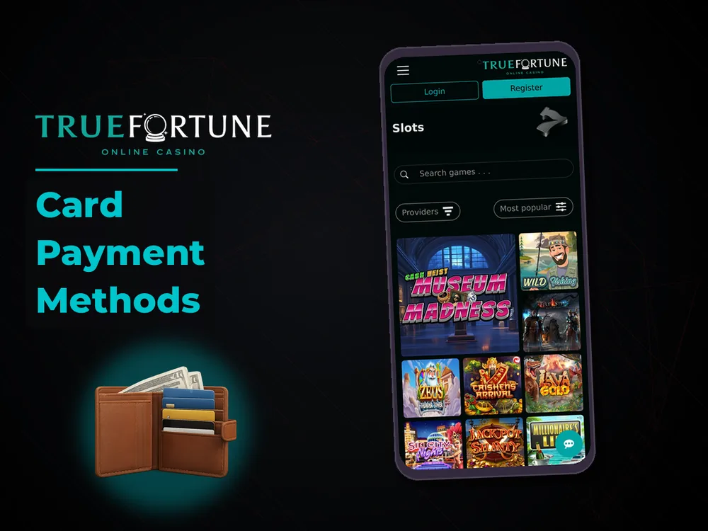 True Fortune casino - Card Payment Methods