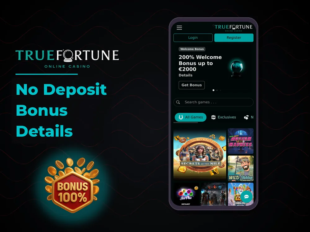 True Fortune casino - No Deposit Bonus Details