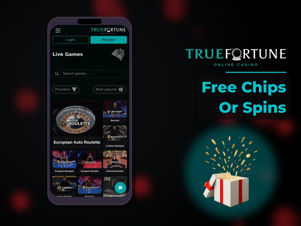 True Fortune casino - Free Chips Or Spins
