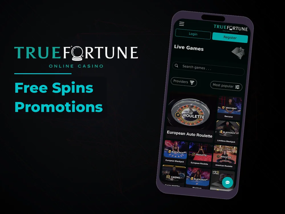 True Fortune casino - Free Spins Promotions