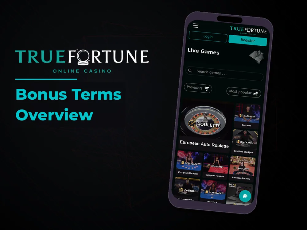 True Fortune casino - Bonus Terms Overview