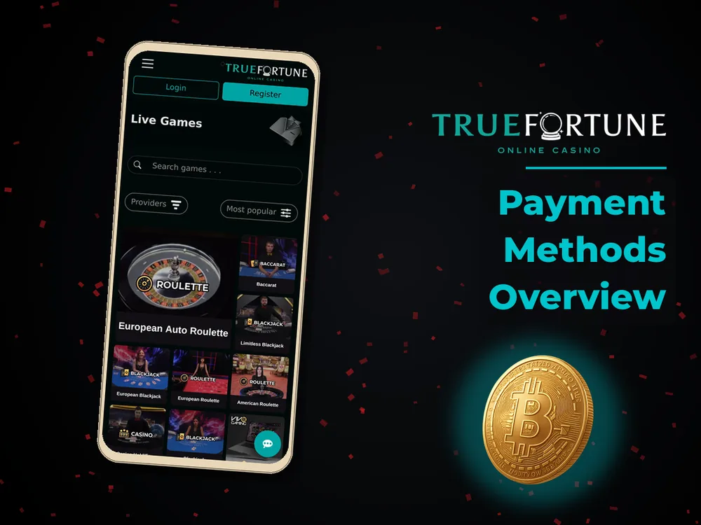 True Fortune casino - Payment Methods Overview