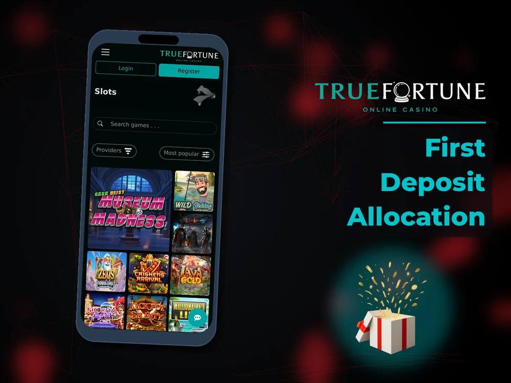 True Fortune casino - First Deposit Allocation