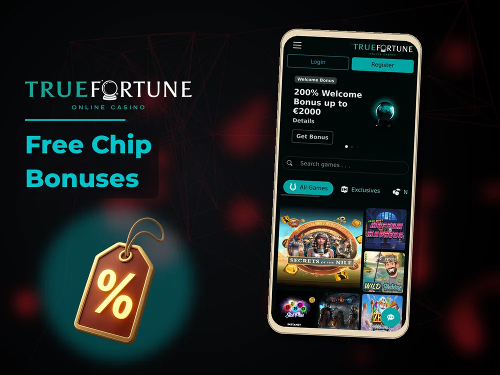 True Fortune casino - Free Chip Bonuses