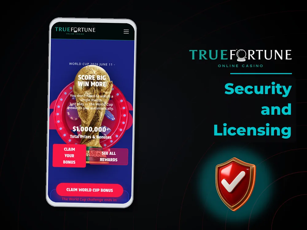True Fortune casino - Security and Licensing
