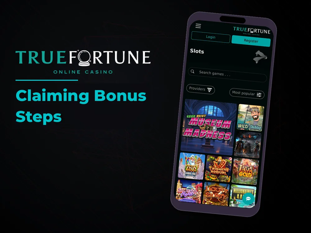 True Fortune casino - Claiming Bonus Steps