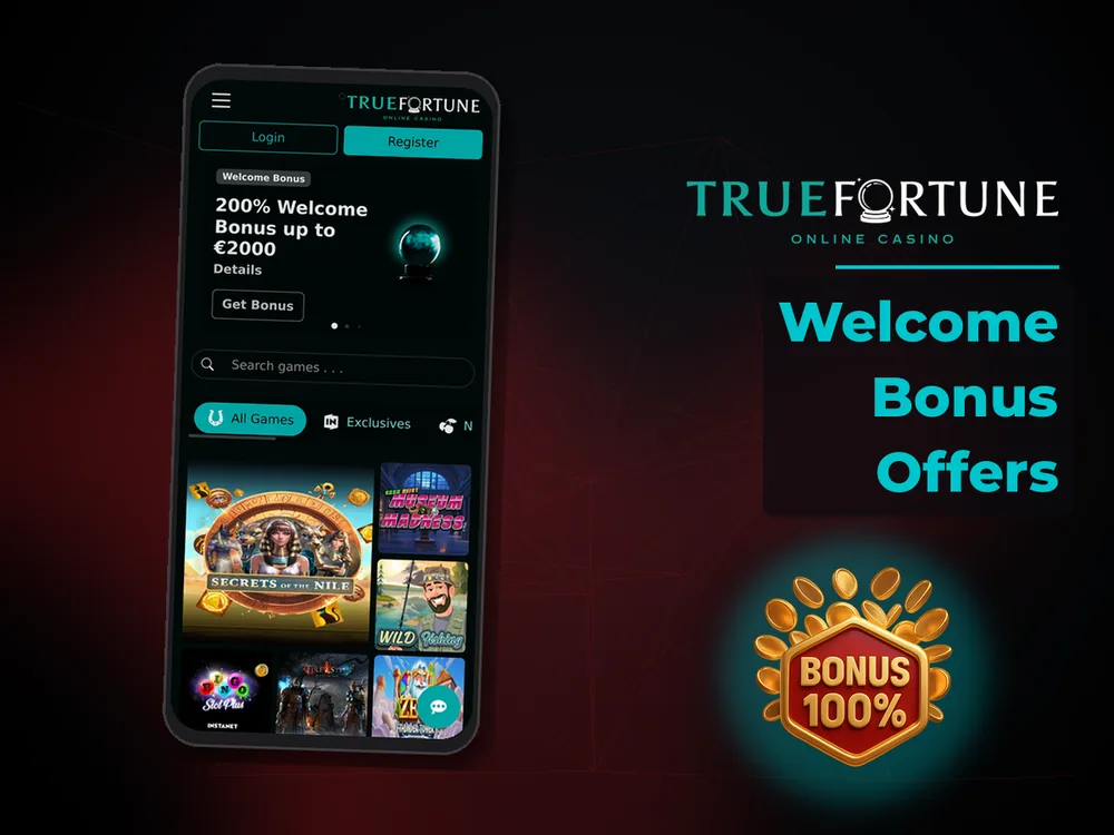 True Fortune casino - Welcome Bonus Offers