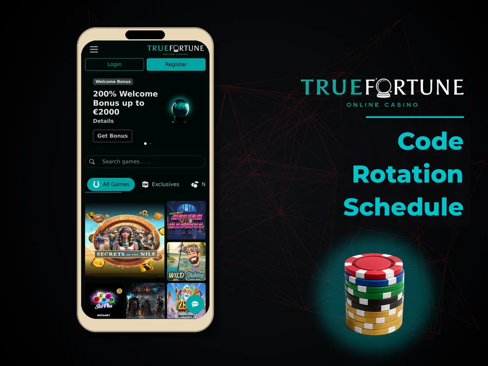 True Fortune casino - Code Rotation Schedule