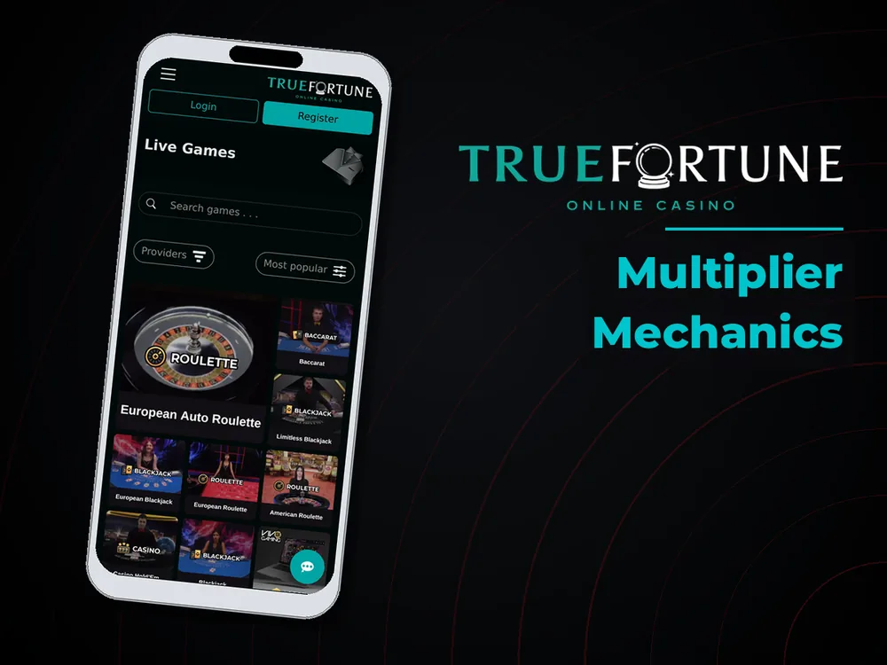 True Fortune casino - Multiplier Mechanics