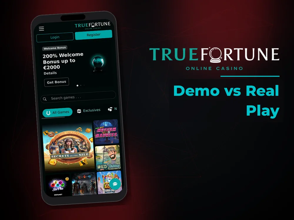 True Fortune casino - Demo vs Real Play