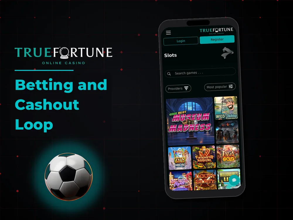 True Fortune casino - Betting and Cashout Loop