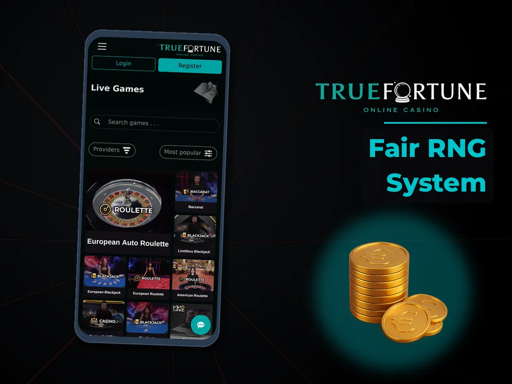 True Fortune casino - Fair RNG System