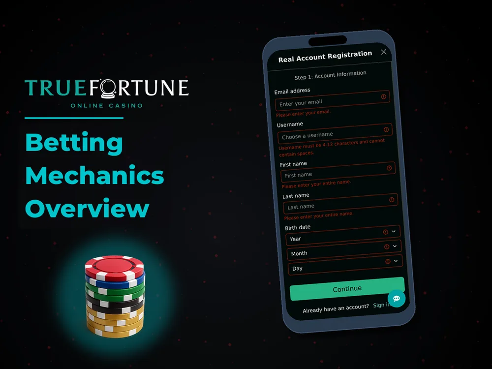 True Fortune casino - Betting Mechanics Overview