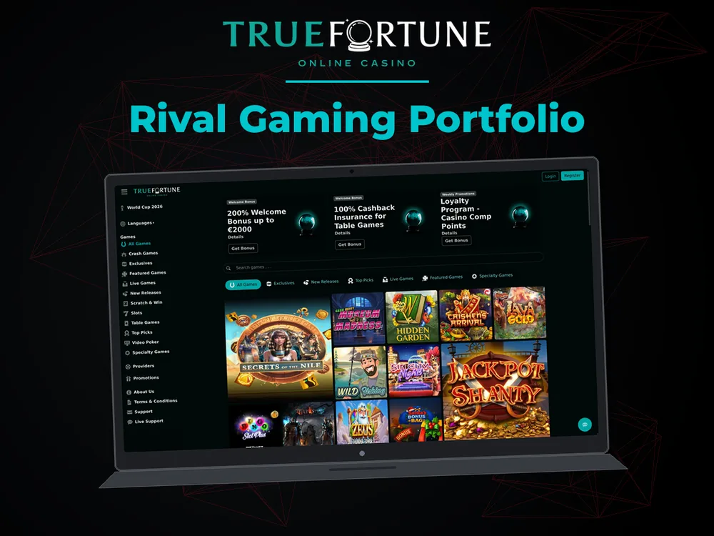 True Fortune casino - Rival Gaming Portfolio