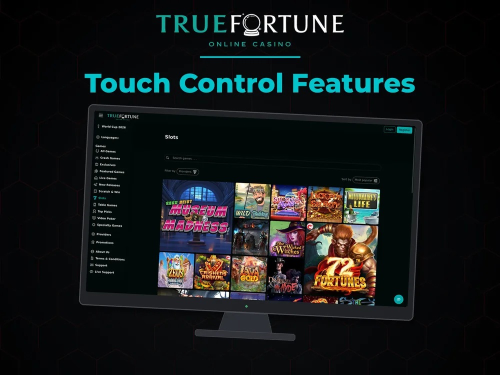 True Fortune casino - Touch Control Features