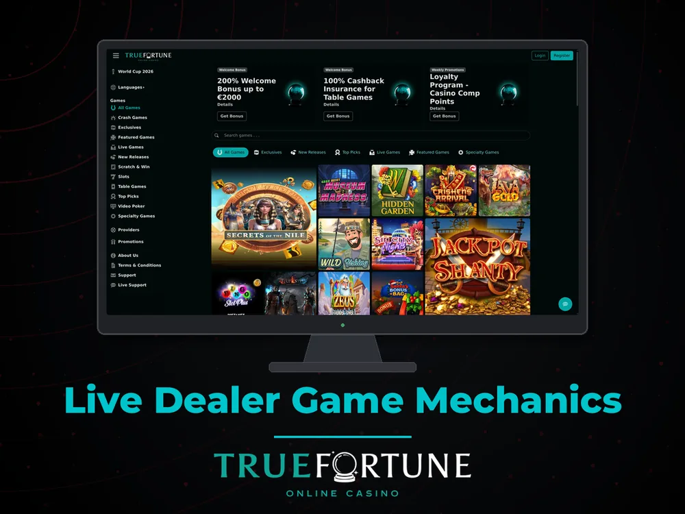 True Fortune casino - Live Dealer Game Mechanics