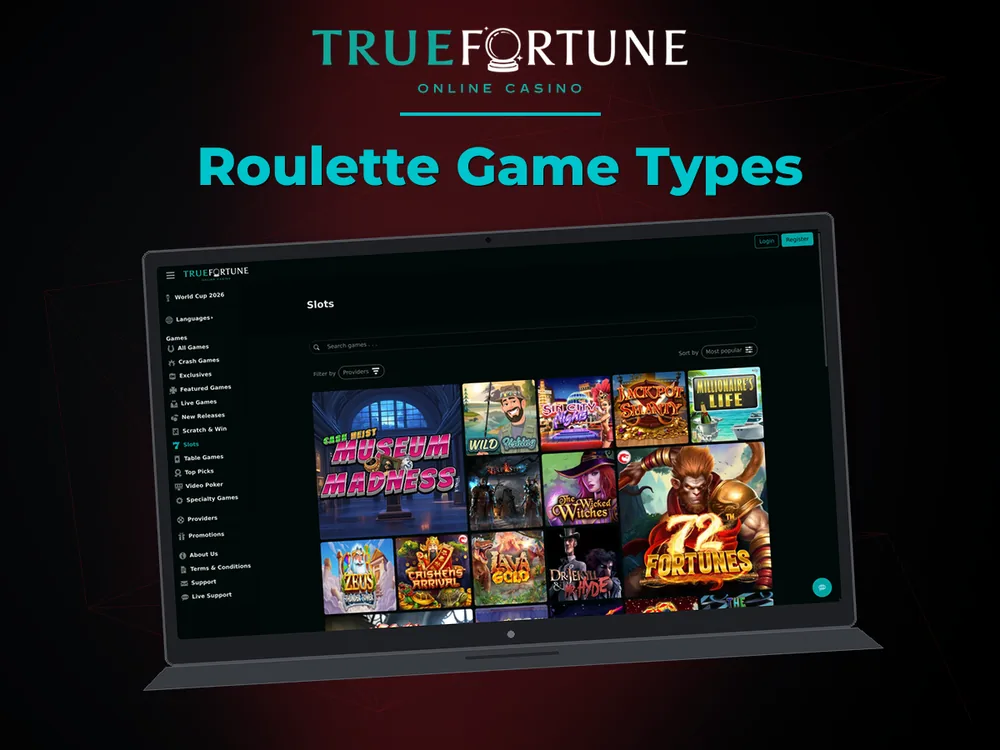 True Fortune casino - Roulette Game Types