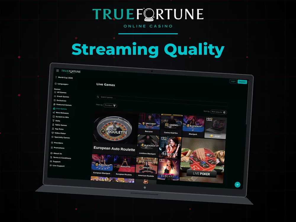 True Fortune casino - Streaming Quality