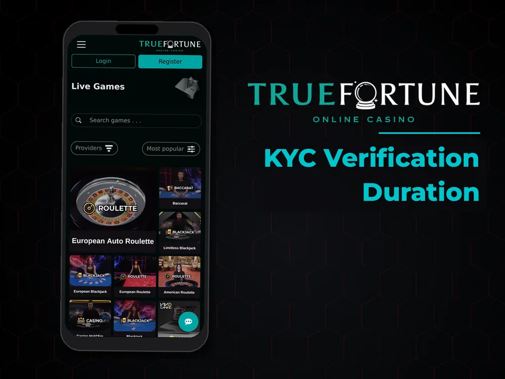 True Fortune casino - KYC Verification Duration