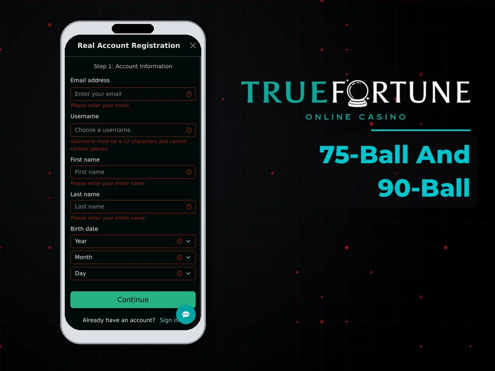 True Fortune casino - 75-Ball And 90-Ball