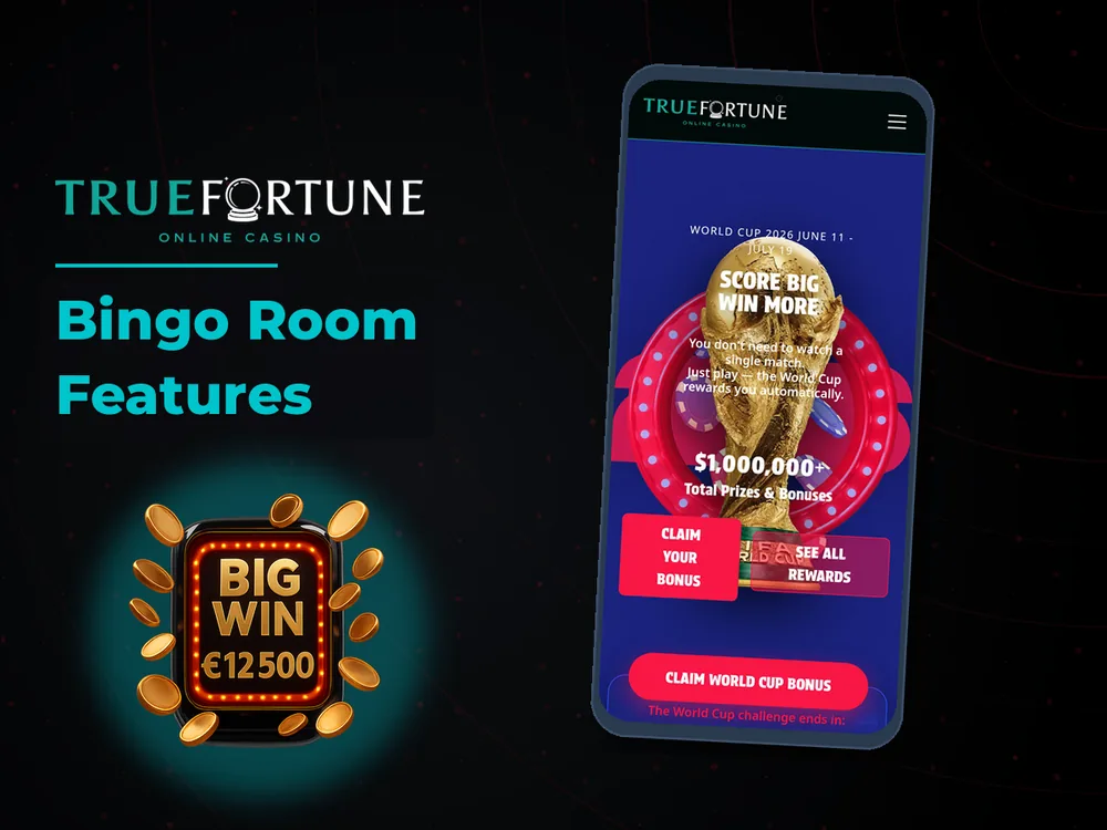 True Fortune casino - Bingo Room Features