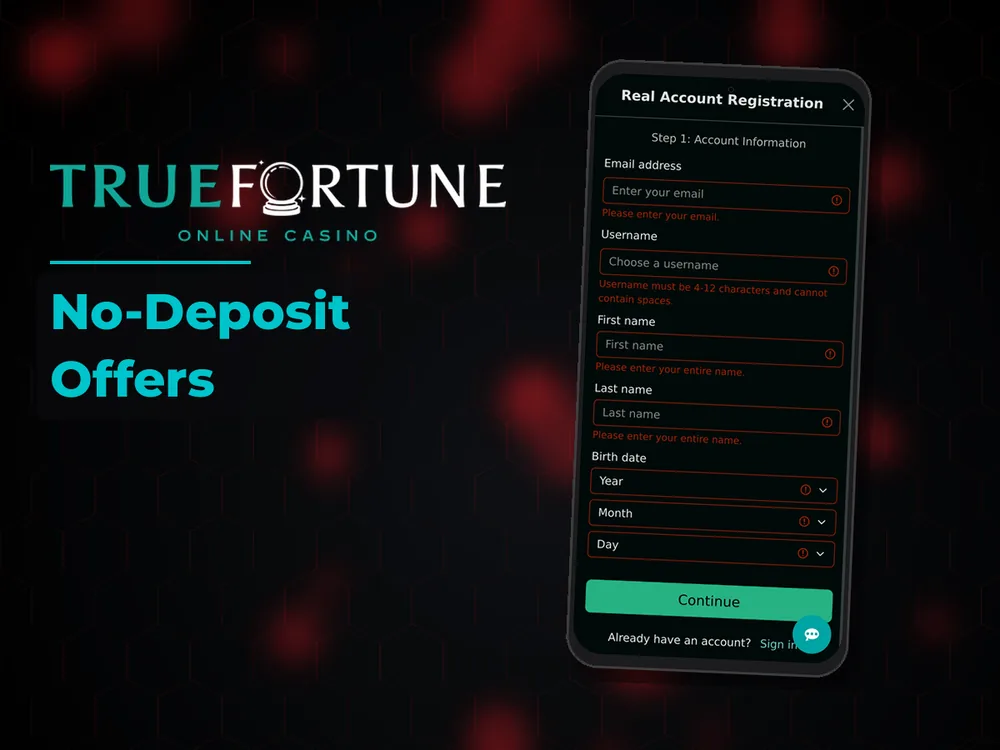 True Fortune casino - No-Deposit Offers