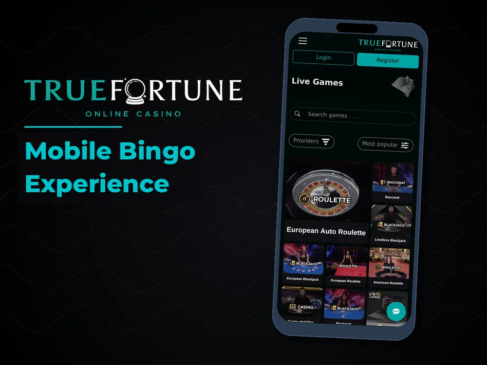 True Fortune casino - Mobile Bingo Experience
