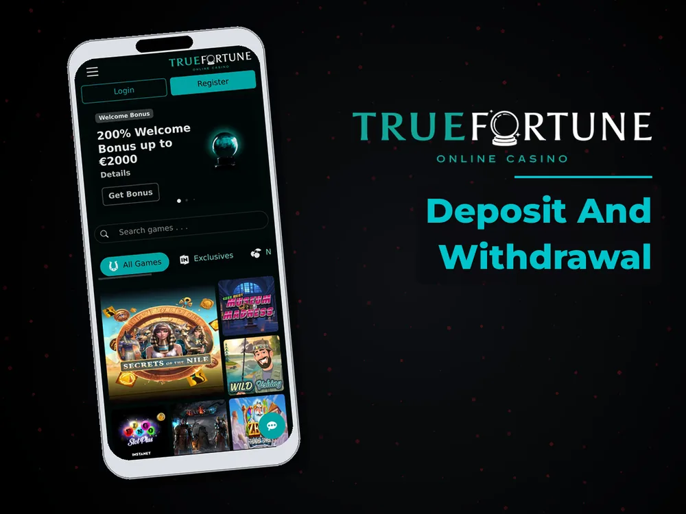 True Fortune casino - Deposit And Withdrawal