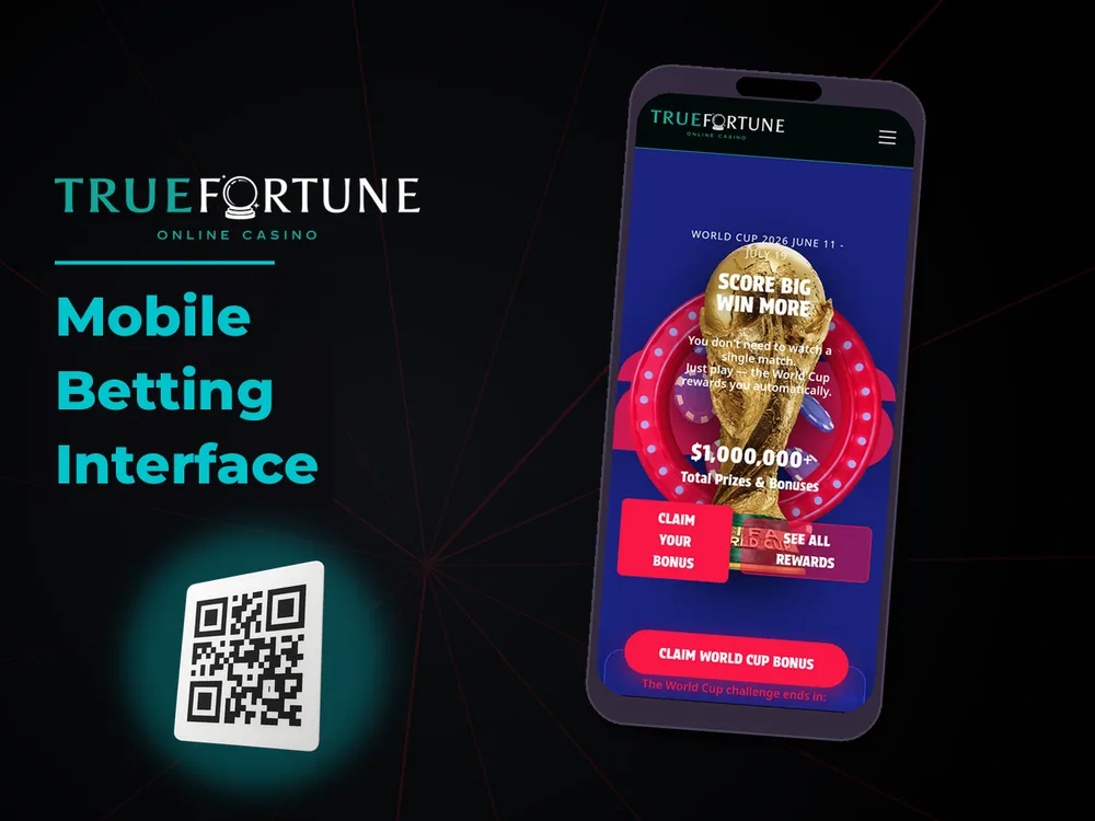 True Fortune casino - Mobile Betting Interface