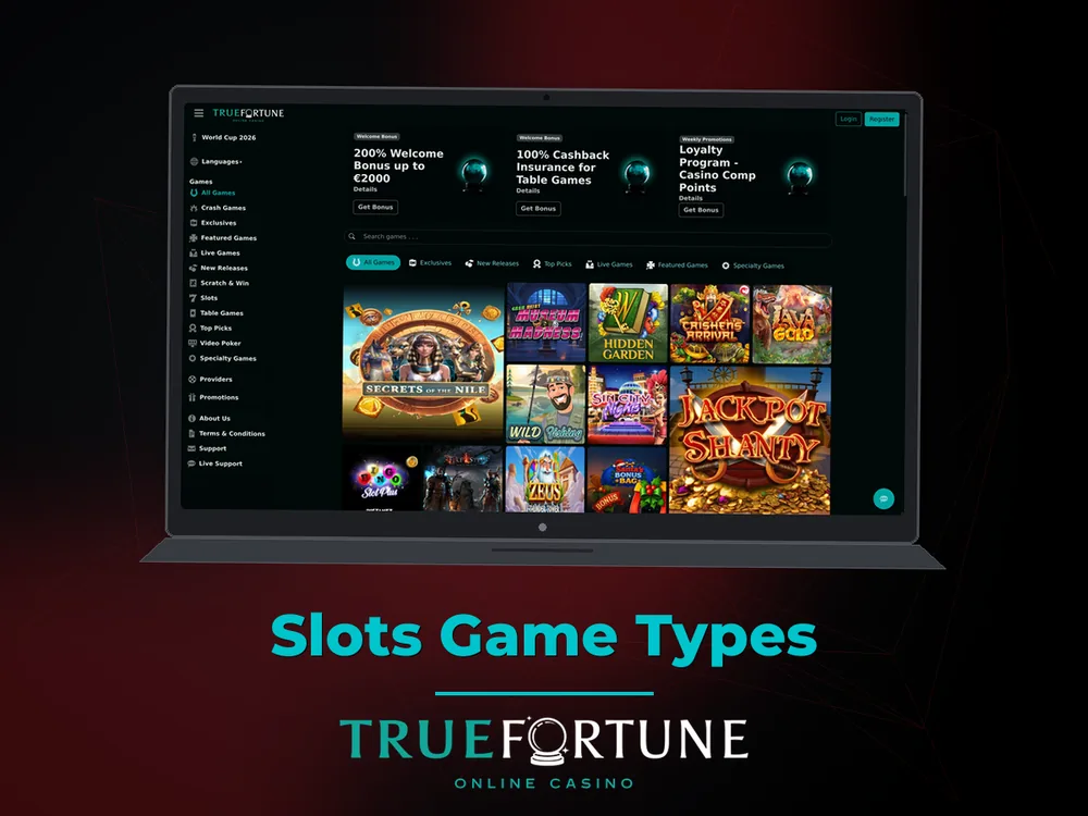 True Fortune casino - Slots Game Types