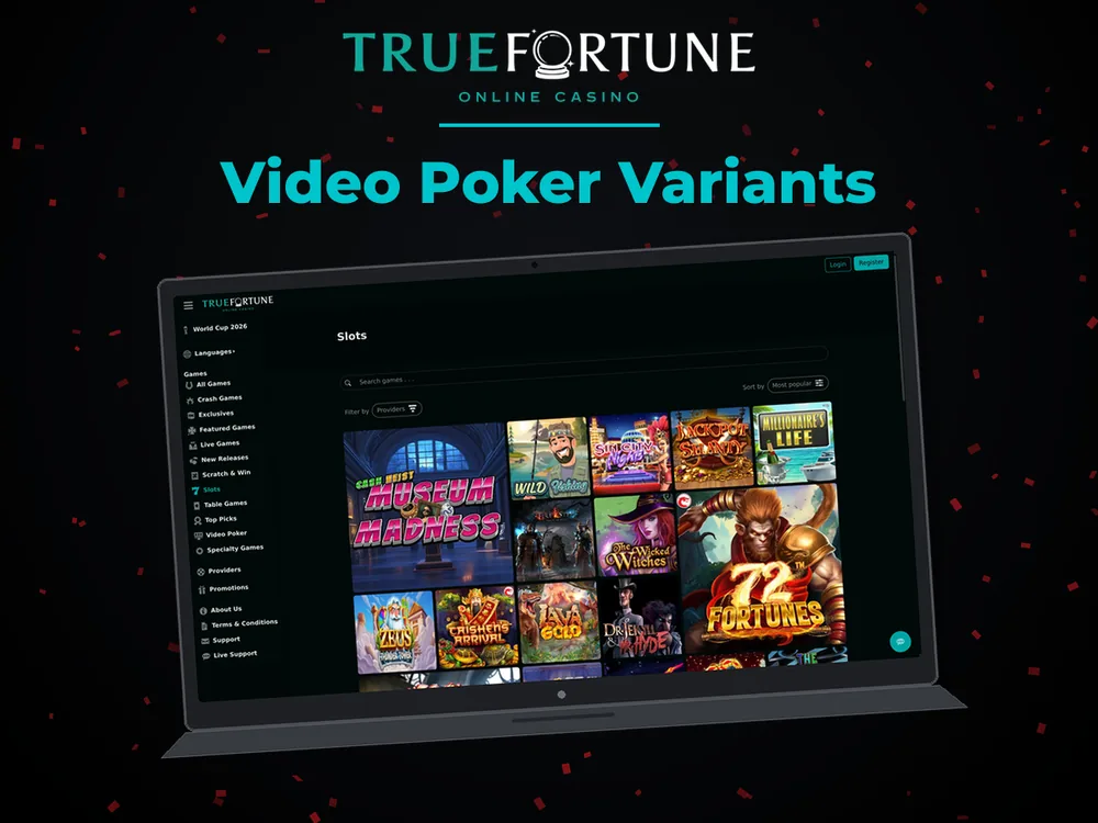 True Fortune casino - Video Poker Variants