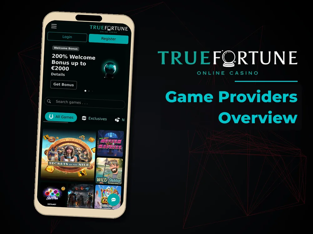 True Fortune casino - Game Providers Overview