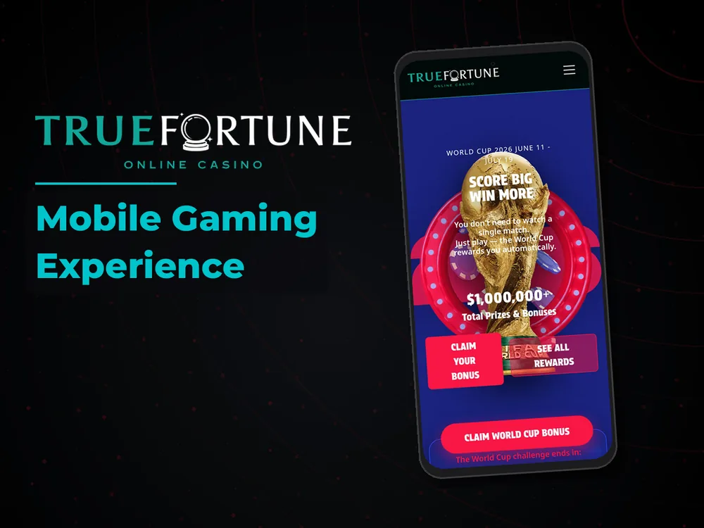 True Fortune casino - Mobile Gaming Experience