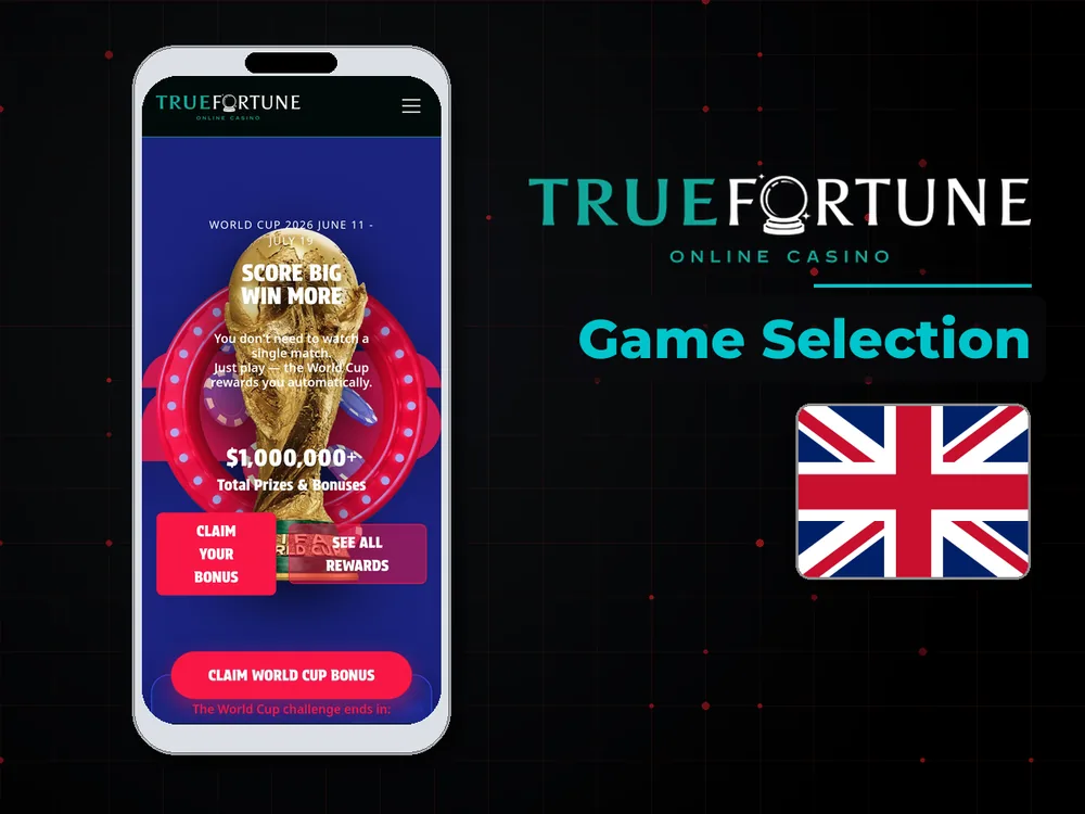True Fortune casino - Game Selection