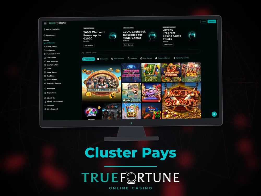True Fortune casino - Cluster Pays