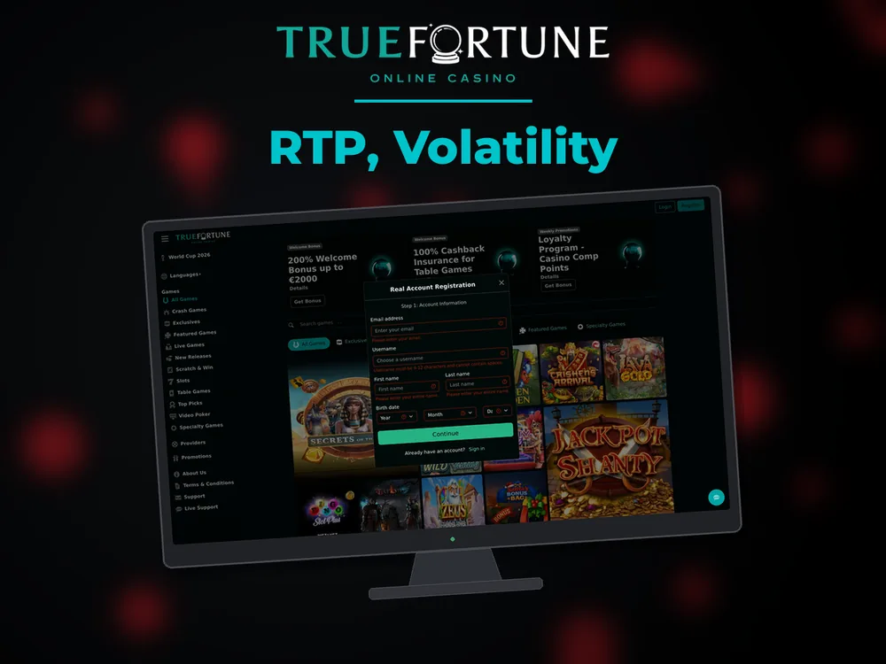 True Fortune casino - RTP, Volatility